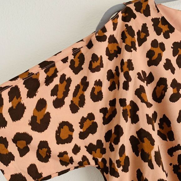 Walter Baker Leopard Cold Shoulder Cocktail Dress - Picture 3 of 4